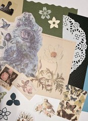 Scrapbook Pages Kit Ephemera Papers Images Stickers Frames Junk Journal Cards