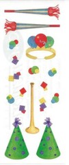 🔥VINTAGE Creative Memories Stickers BIRTHDAY PARTY HATS & HORNS NLA NOS *