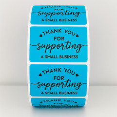 «Thank You For Supporting a Small Business» Stickers – Packaging Label sticker