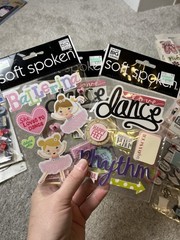 Dance/Cheerleading Scrapbook Lot, Stickers, Transfers, Jolee’s