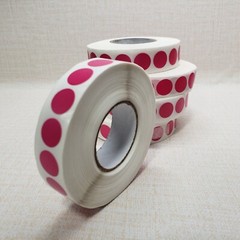 10,000 Pieces Rose Red 1/2″ Round Color Coding Labels Roll Dot Stickers Adhesive