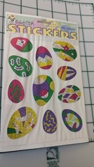 Vintage Stickers Easter Eggs Prism Paper Magic Group 1 sheet New In Pack