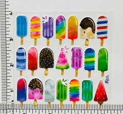 Violette Stickers Popsicle Summer Treat Ice Cream Craft Planner Supply Scrapbook