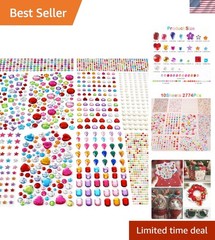 Glittering 2774pcs Gem Stickers – Perfect for DIY Projects and Personalization