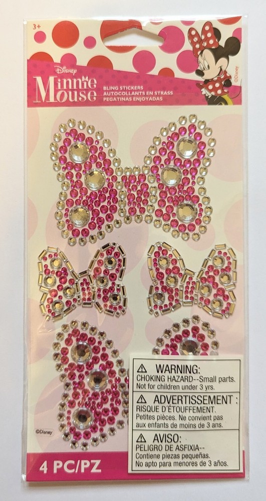 Disney Minnie Mouse Bows Bling Scrapbooking Stickers By EK Success