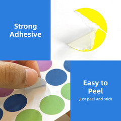 1600 PCS Colored Dot Stickers, 10 Color Circle Price Stickers, 3/4 Inch round C