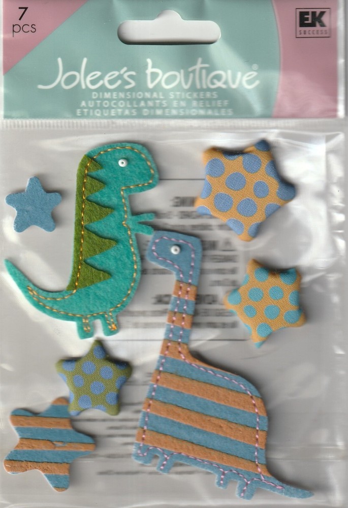 Jolee’s Boutique Vintage 3D Stickers DINOS AND STARS 79480 FAST FREE SHIPPING!