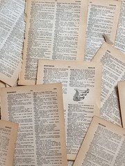 50 Vintage Antique Neutral Ephemera Old Book Page Lot Collage Craft Junk Journal