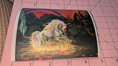 Unicorn Stickers Rainbow Castle Lot Of 2 READ