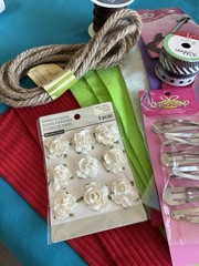 Mixed Lot Of Mostly New And A Few Used Crafting Supplies