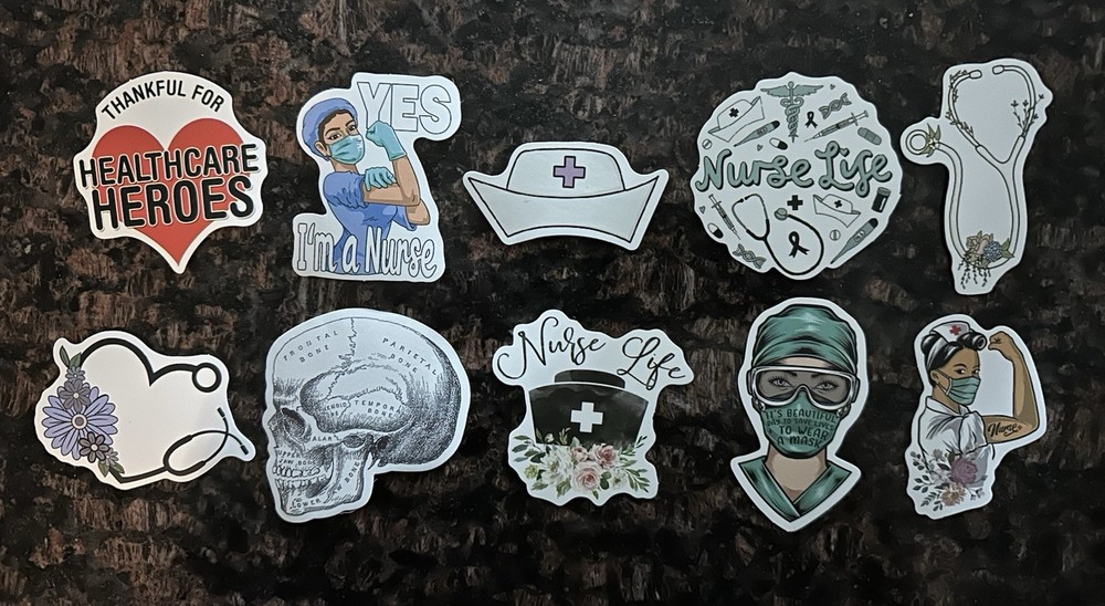 Nurse/Healthcare Stickers Set Of 10