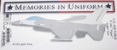 Scrapbooking Laser Cut Memories In Uniform U.S. Air Force F-16C Viper Aircraft