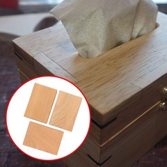 3Pcs Unfinished Yellow Wood Blocks DIY Craft Wood Cutouts Rustic Party Decor