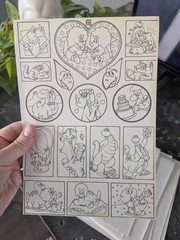Vintage 80s Color Your Own Stickers Sheets Lot Of 13 Pgs Rainbows Bears Unicorns