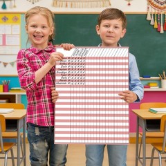 10Pack Boho Dry Erase Incentive Chart 17″ x13″ Multi-Color Classroom Laminate…