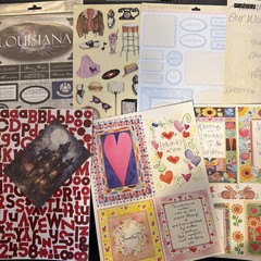 Huge Scrapbooking Craft Bulk Lot Stickers, Paper, Transfers & More