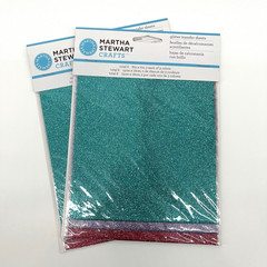 Martha Stewart Foil & Glitter Transfer Sheets 6 Sets Metallic Tropical Gemstone