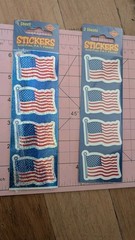 Beistle American Flag Stickers Lot Of 2 packs Prism/ Glossy New Pack Patriotic