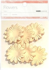 Paper Flowers, Cream, 50/pk, 3.5cm, scrapbook -Kaisercraft 814