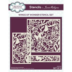Creative Expressions STENCILS – WINGS OF WONDER – SET OF THREE