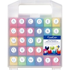 Carla Craft Mini Craft Punch Alphabet uppercase letter lowercase letters set