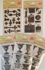 Crafters Square LOT Asst Stickers Transfer Scraper Chalkboard Scrapbooking Craft