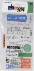 Sticko Phrase Cafe It’s A Boy Welcome Little One Special Delivery Love Scrapbook