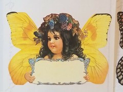 Mrs Grossman John Grossman Large Butterfly Angel Stickers Lot of 4 Vintage