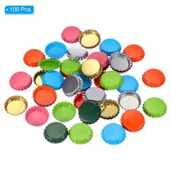 100PCS Bottle Caps for Crafts, Decorative Bottle Cap, Mixed Colors