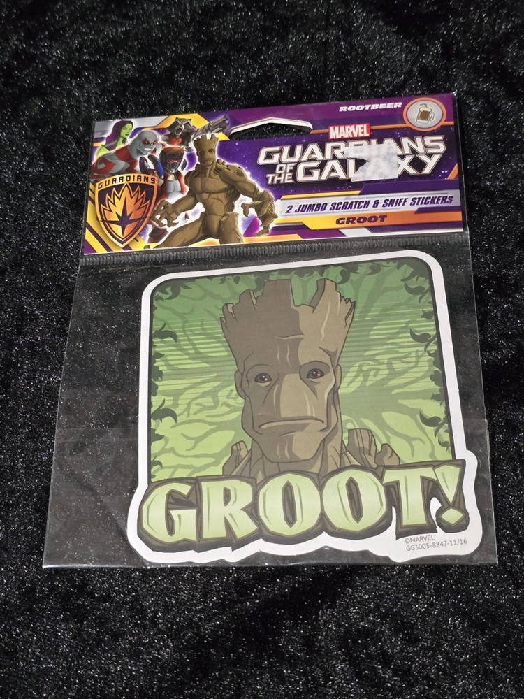 GOTG Groot Jumbo Scratch And Sniff Stickers(2)