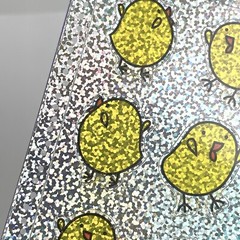 NEW Stickety-Doo-Da Prismatic YELLOW CHICKS American Greetings Stickers 2 Sheets