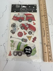 Me & My Big Ideas Mambi Minis «Things That Go» Stickers Fire Truck Scrapbooking