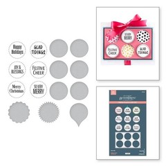 Spellbinders BETTER PRESS – PRESS PLATE N DIE – FESTIVE CIRCLE -BP-216