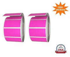 Royal Green Labels for Color-Coding Rolls Neon Pink 1.57″ x 0.75 Inch 1000 Pack