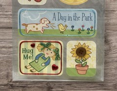 American Traditional Designs Playtime Pastels Woven Details Fabric Stickers NEW