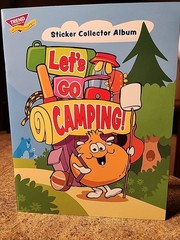 BRAND NEW Trend Enterprises Let’s Go Camping Sticker Book RARE
