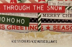 Tim Holtz Idea-ology Christmas 2024 Sticker Book 432 Stickers