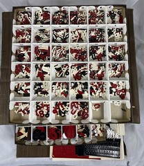 DIE CUT ALPHABET LETTERS & NUMBERS 2″, 1 1/4″ & 3/4″ W/ CASE & CARDSTOCK VINTAGE