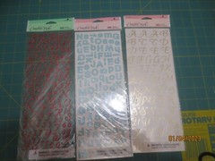 9 New Sheets Creative Touch Stickers- All Alphabets Letters – Assorted Styles