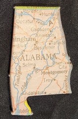 United States of America USA State Puzzle Pieces Scrapbook Junk Journal Crafts