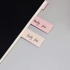 Portable Blank Sticky Notes, Self-Stick Index Tabs Organizer for Planner,5915