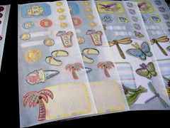 Lot of Stickers, Great Lengths, Summer, Autumn, Winter, Spring, Titles.