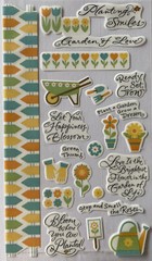 GARDEN OF LOVE Vellum Sticker(24pc)Creative Touch•Bloom•Flowers•Green Thumb•Grow