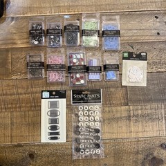 Spare Parts by The Paper Studio Lot Alpha Paper Clips, Letters, Bottle Caps Etc