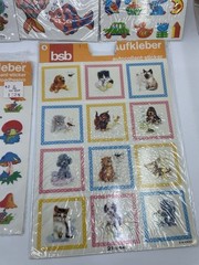 Vintage bsb Aufkleber Stickers Lot Of 7 Sealed Mushrooms Fish
