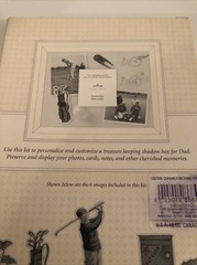 Golf Scrapbook Theme Craft Shadow Box Kit Cards Hallmark Signature NIB
