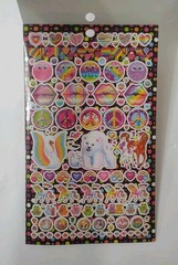 Lisa Frank Over 600 Stickers Book Rainbow Unicorn Panda Leopard NEW