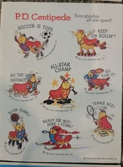 vintage 80s stickers lot Hallmark AGC stick ons 6 sheets raggedy ann swans dogs