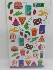 Sticko SNACK TIME – Package of 46 Favorite Snacks Stickers