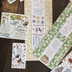 Huge Lot Vintage Susan Branch Alphabet Stickers Sheets 8.5 x 11 Plus Others